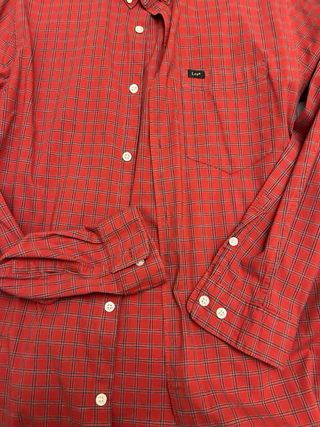 Camisa LEE Talla L roja cuadros COMO NUEVA