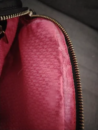 Bolso Tous piel natural Negro con Tachuelas Rosas