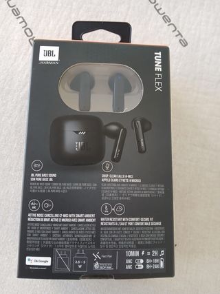 Auriculares JBL Tune Flex Preto