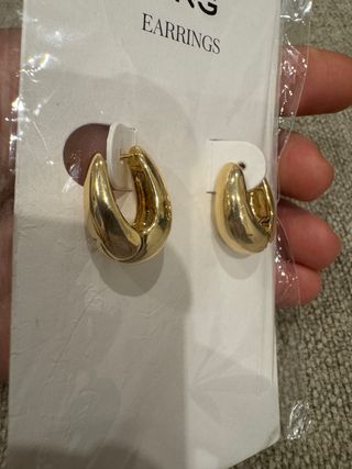 Pendientes dorados aro