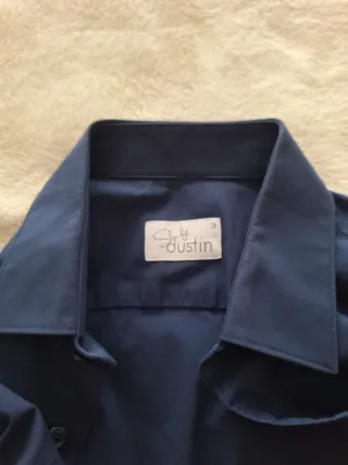 Camisa azul manga larga