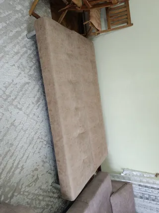 Sofá Cama Beige/Marrón