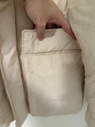 Abrigo Acolchado Zara Beige | Talla M | Como Nuevo