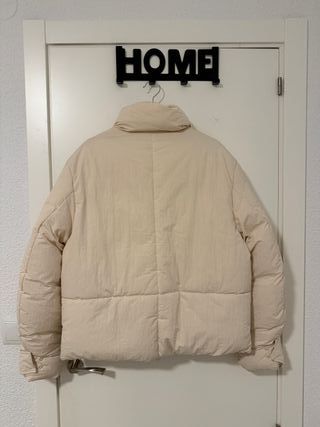 Abrigo Acolchado Zara Beige | Talla M | Como Nuevo