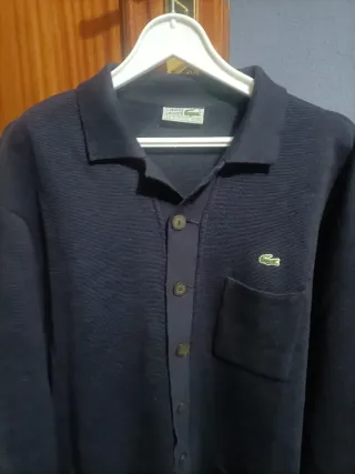 Cárdigan Lacoste Azul Talla XL