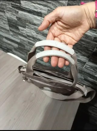 Bolso Kipling Dorado Beige