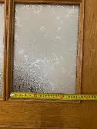 Puerta de salón madera maciza