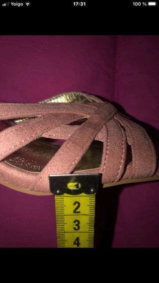 Sandalias Azarey Tacón Rosa