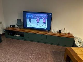 Mueble TV madera y metal