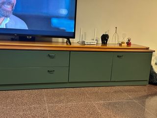 Mueble TV madera y metal
