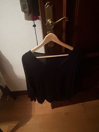 Camiseta Zendra Negra Manga Larga