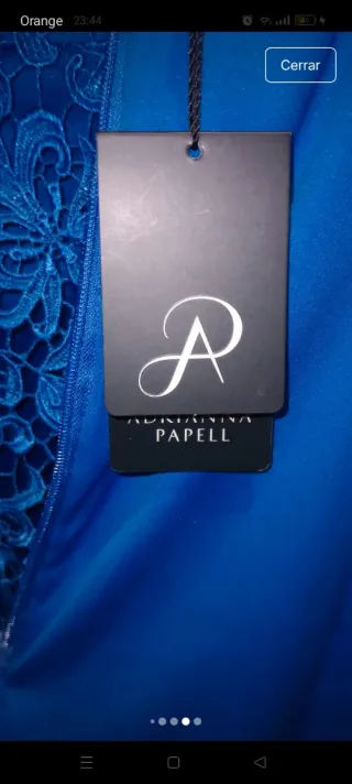 Vestido de ceremonia azul