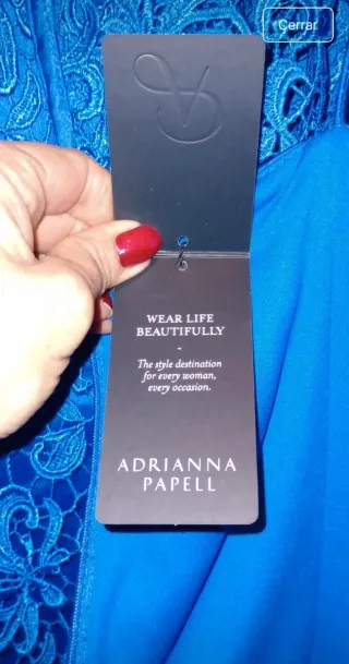 Vestido de ceremonia azul