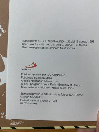 Asterix e i Goti - suppl. Il Giornalino 1998