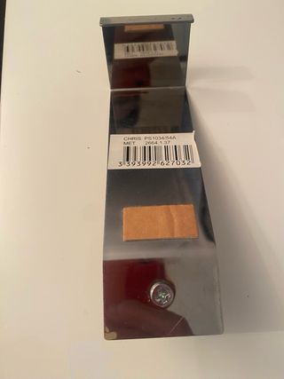 Colgador de puerta metal y bola blanca