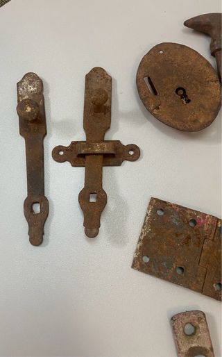 Lote herrajes forja siglo XIX