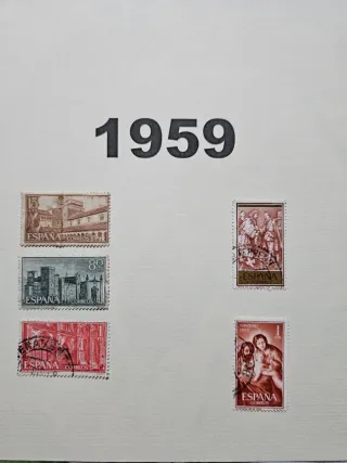 Sellos de España 1951 a 1958