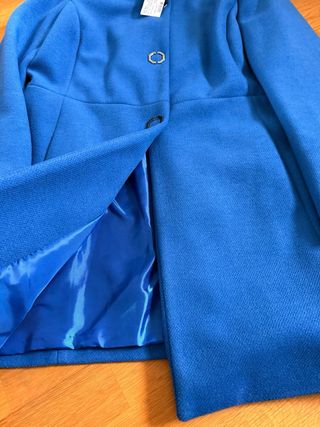 Cappotto corto blu Take Two taglia unica