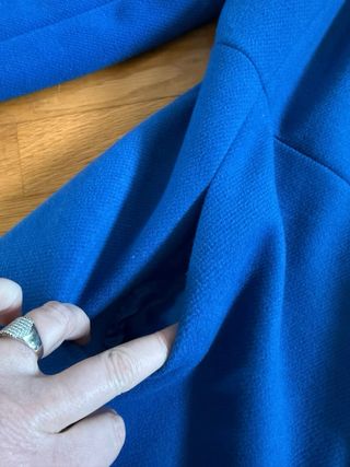 Cappotto corto blu Take Two taglia unica