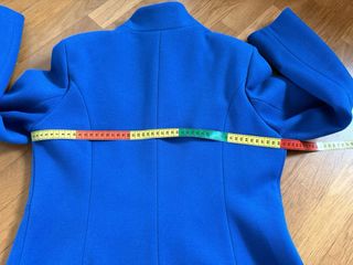 Cappotto corto blu Take Two taglia unica