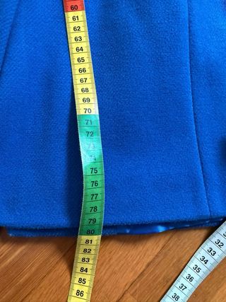 Cappotto corto blu Take Two taglia unica