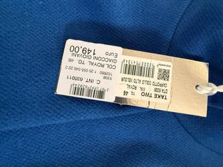 Cappotto corto blu Take Two taglia unica