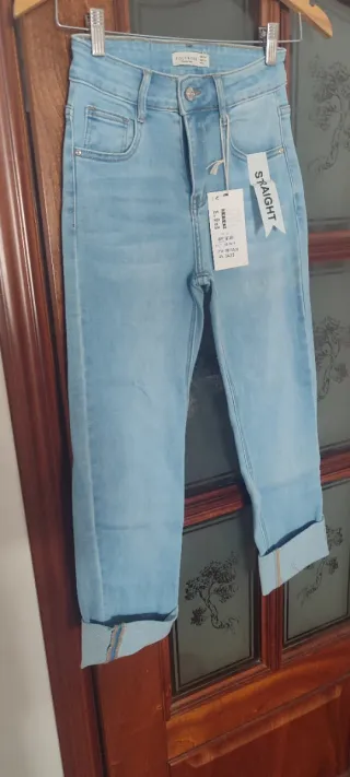 Pantalón vaquero azul elástico Talla XS sin estren