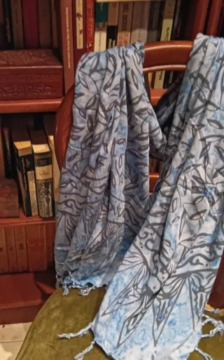 Foulard 1.80 x 80 cm Tejido Calidad Flecos