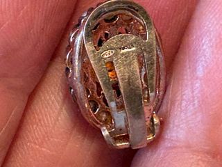 Orecchini vintage placcati oro con ametiste