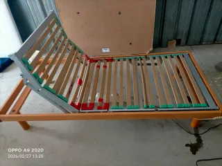 Cama articulada eléctrica madera y metal 660552139