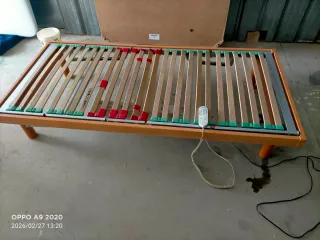 Cama articulada eléctrica madera y metal 660552139