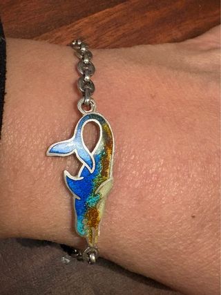 Bracciale vintage anni 70 con smalti