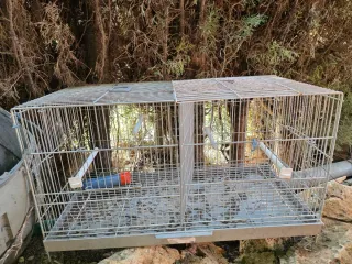 Jaula Doble Pájaros 60cm