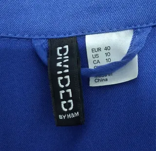 Americana H&M bicolor azul y negra Talla M