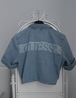 Guess Blusa vaquera azul mujer Talla M
