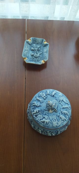 Joyero y Cenicero Capodimonte Blanco