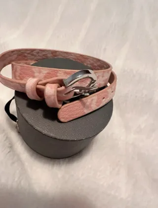 Pulsera Tous Oso Rosa y Plata