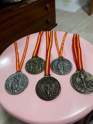 Lote 5 Medallas Deportivas Antiguas