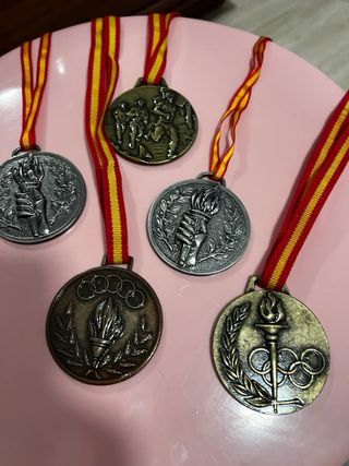 Lote 5 Medallas Deportivas Antiguas