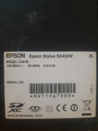 Impresora Epson SX435W averiada