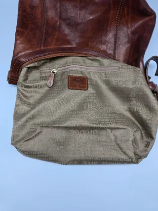 Borsa The Bridge in pelle marrone