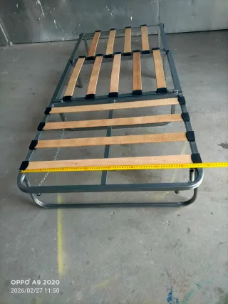 Sofá cama azul de tela 660552139