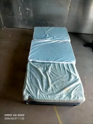 Sofá cama azul de tela 660552139