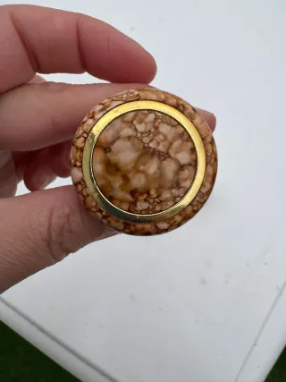 Tiradores de armario mármol y metal