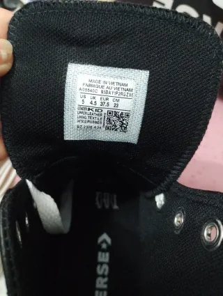 Converse Pelle Nere  Tg 37.5