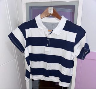 Camisa polo rayas azul y blanco Talla S