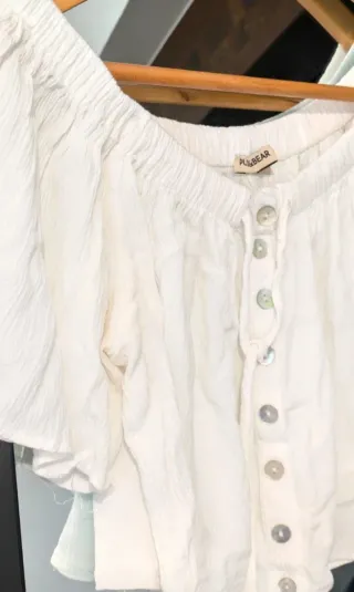 Top Pull&Bear blanco M