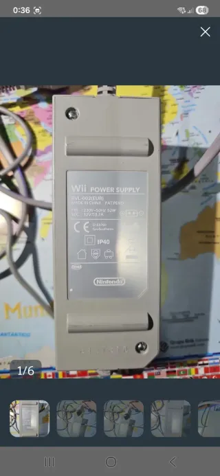 Cargador Wii Nintendo