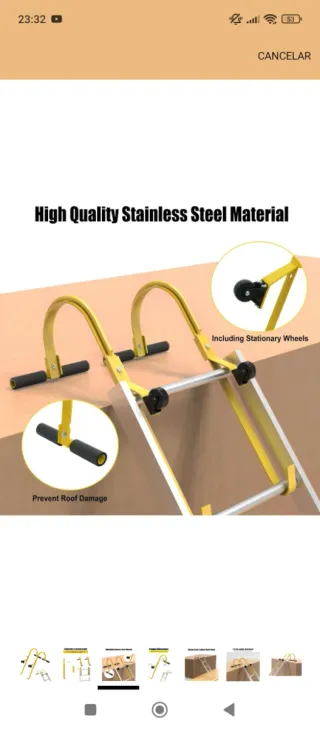 Ganchos para escaleras (2 unidades)