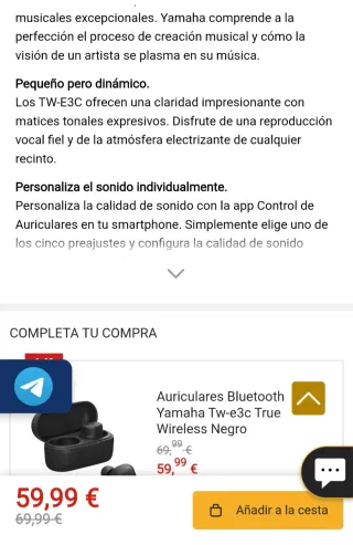 Auriculares inalámbricos Yamaha